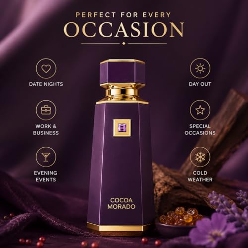 Image of French Avenue Cocoa Morado Eau De Parfum | Long Lasting Premium Fragrance | 100ml | Cinnamon,Amberwood & Cacao Butter.