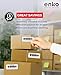 enKo 1 x 2-5/8 Inch 30 Up Return Mailing Address Labels White Printable FBA Labels (100 Sheets, 3000 Labels)