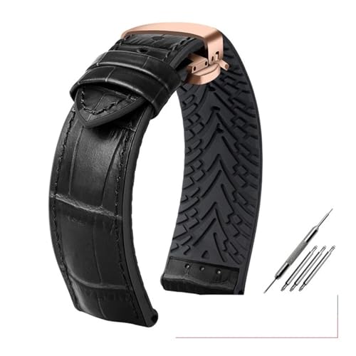 [ȓX] bNXɃtBbg Fit For Ctizen ɃtBbg eB\ɃtBbg U[voh SVRvoh Y 19mm20mm21mm22mm23mm NXvuXbg(Black Gray,24mm)