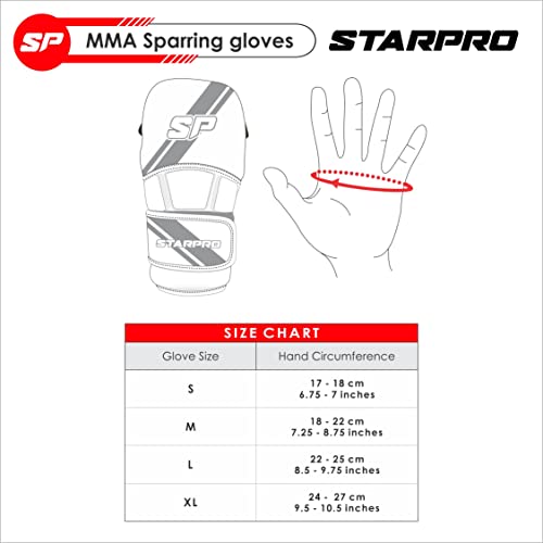 Starpro Lightweight MMA Gloves for Men & Women - Durable Training Gloves for Sparring Grappling & Bag Work - Image 2