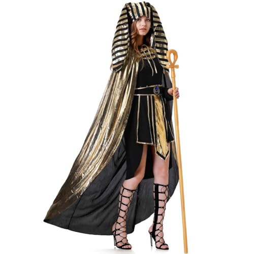 Ericetion Costume De Cléopâtre pour Femme, Tenue De Pharaon Égyptienne, Costume De Déesse Grecque pour Halloween – vue 2