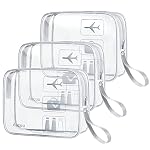 Aucuu – Aucuu Kulturtasche Transparent, 3 Stück Kosmetiktasche Durch