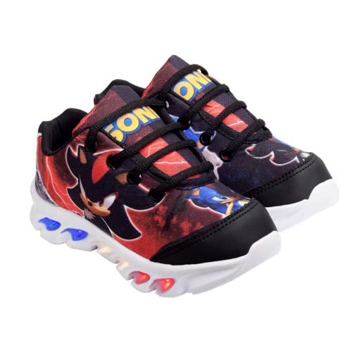 Tênis De Led Infantil Menino Masculino Sonic Shadow, Tamanho 30