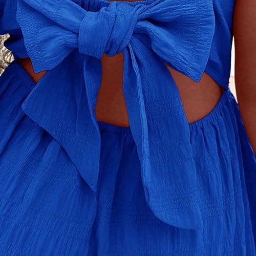 Robe été fille chic chic et décontractée avec ourlet à volants