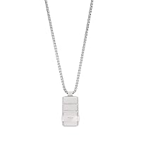 Emporio Armani Collana con piastrina da uomo in acciaio, EGS3078040