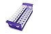 Heathrow Scientific HS120498 Multi-Tube Rack, 10 mm - 17 mm, 3.03" Height, 12.16" Length, Polypropylene, Purple/Natural