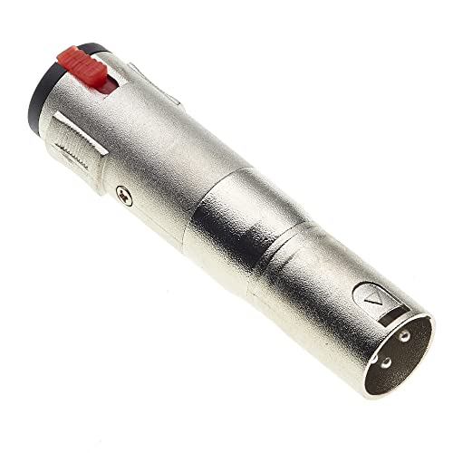 Keple 6.35mm Female Jack - 1/4 Inch Socket to 3 Pin XLR Plug Male Adaptor