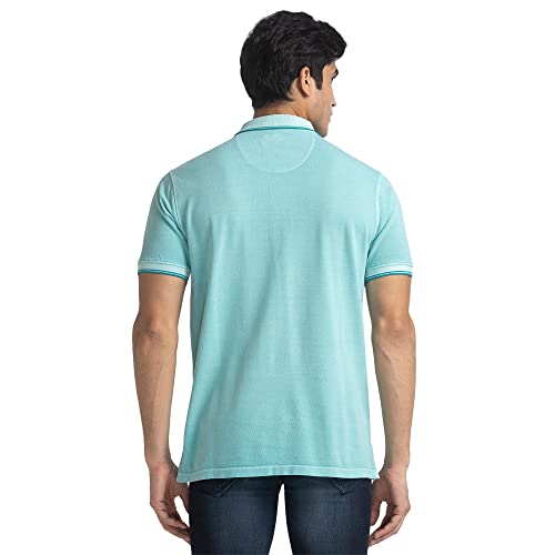 Image of Colorplus Tailored Light Blue T-Shirt for Men