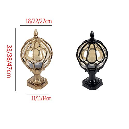 Lámpara de poste para exteriores tradicional ideal para mesa de jardín 8