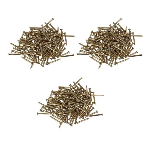 300 clavos de aleación de cobre para muebles decorativos 0.59x0.12 pulgadas miniatura 1