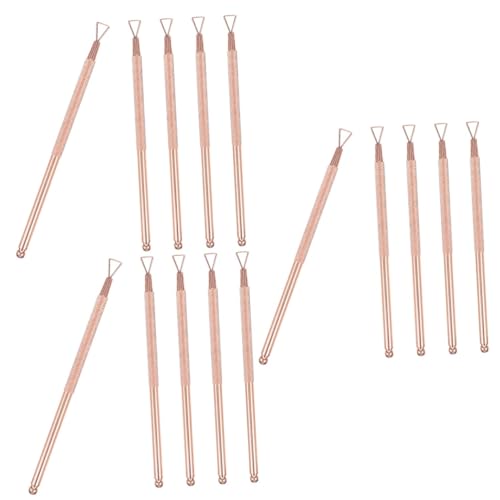 Outils de manucure Healvian en acier inoxydable durable, set de 15 pièces de haute finition