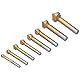 Fasen-Schaftfräser, 8-teiliger Fasen-Schaftfräser Set, Robust und Langlebig, Praktisch Rostfreier Senkbohrer mit Nut