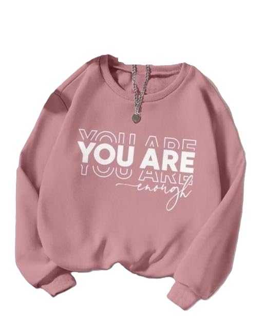 Women Printed Turkish Rose Stshirt Stylish Fleece Winter r Oversized Hoodie Purple L-image-9