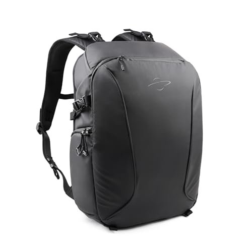 Besnfoto Camera Backpack for Photographer Expandable Waterproof Camera Bag for DSLR/SLR/Mirrorless/Drones Fit up to 16'' Laptop with Tripod Holder and Rain Cover