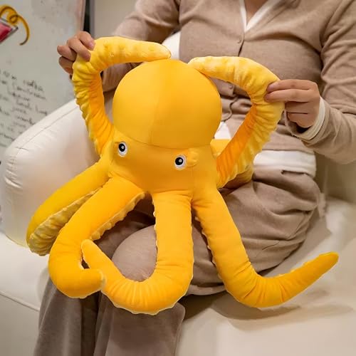 Djungelskog 50cm/20inch Octopus Plush, Octopus Plush Stuffed Animal – Soft Giant Kawaii Octopus Toy for Kids & Adults, Cute Ocean Animal Pillow for Bed, Couch, Birthday Gift (50cm/20inch)