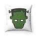Promini Funda de cojín cuadrada decorativa de Frankenstein de Halloween, para interiores/exteriores, con diseño de bricolaje, 50,8 x 50,8 cm