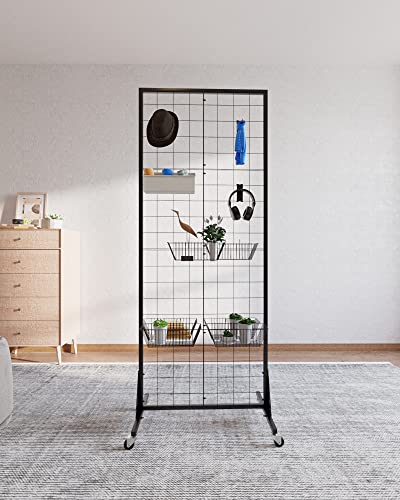Blasinc GRID WALL PANELS-01 Gridwall Panel Display Stand 2' X 5.5' Ft Heavy Movable Floorstanding Detachable Girdwall thumb #1