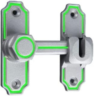 QMQJIA Barn Door Lock 90/180 Degree Gate Latches Zinc-Alloy Right Angle Door Lock Latch-Barn Door Hasp-Latch for Push-Sliding Sliding-Door-Latch Hardware Replacement