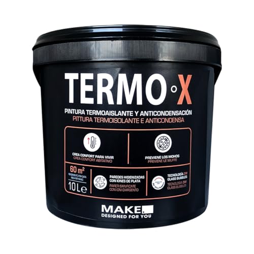 MAKE Termo X | Pittura Termica, Termoisolante, Anti-Condensa, Antimuffa Interni