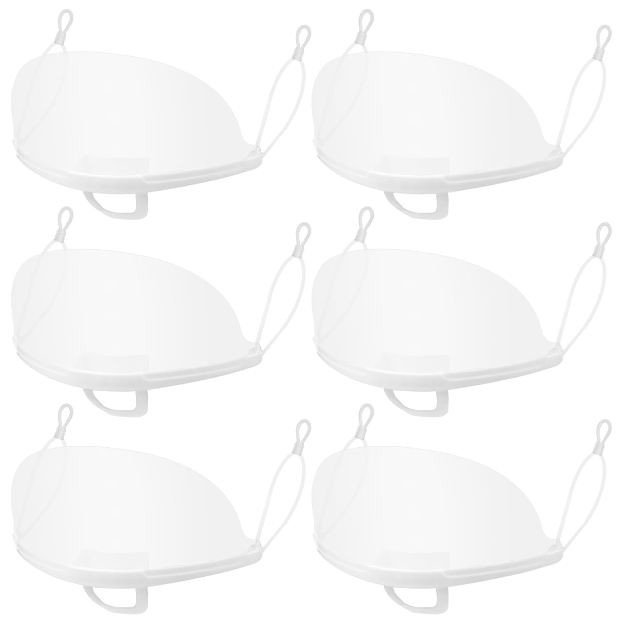 Kichvoe Clear Mouths Masks: 20pcs Anti Fog See Through Transparent Plastic Masks Spit Reusable Nose Mouth Cover for Restaurants, Nail Salons, Beauty