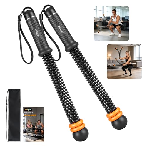 Image of Cordless Battle Ropes, Adjustable Ropeless Battle Ropes for Home Gym