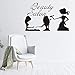 Produktbild Wandaufkleber Kinder Haar Schönheit Salon Aufkleber Abziehbilder Wand Friseursalon Friseur Vinyl Interieur Art Deco Wandaufkleber 42x26cm