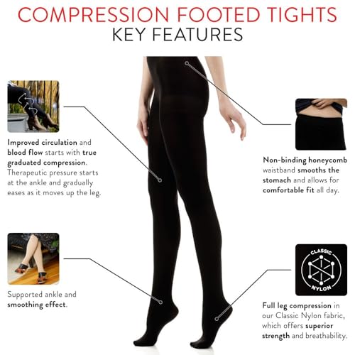 Image of VIM & VIGR Nylon 15-20 mmHg Compression Tights