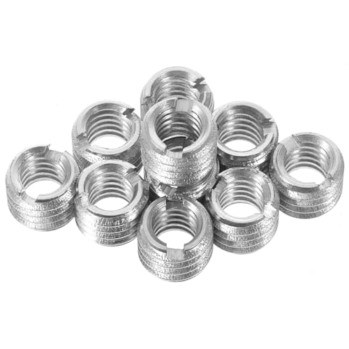 Toddmomy Adaptador de Rosca 3/8 a 1/4 Pulgadas para Trípode y Soporte de Micrófono Pack de 10 Piezas Accesorios para Cámara DSLR y Compatible Monitores Grabadoras y Videocámaras