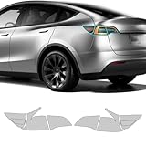 Paintville for Tesla Model Y 2020-2024 TPU PPF HD Clear Paint Protective Film Custom Fit Anti Scratch Self Healing Shield Guard Tesla Finishing Accessories for Taillight 6Pcs