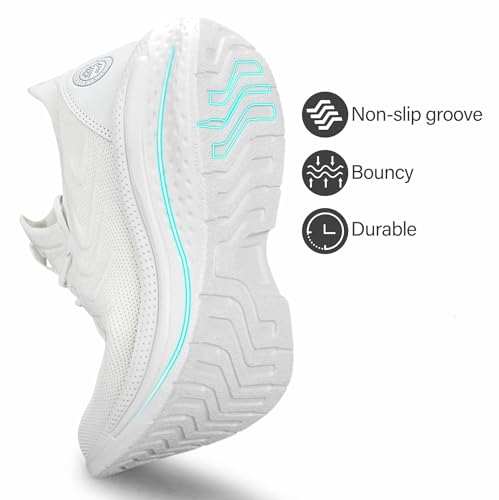 Image of Pujcs Mens Tennis Shoes Slip on Sneakers Ligthtweight Wlking Running Shoes for Work Gym Workout Sports Atheletic