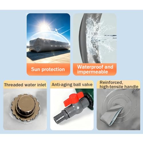 Réservoir d'eau pliable et portable grande capacité 3000L - 6