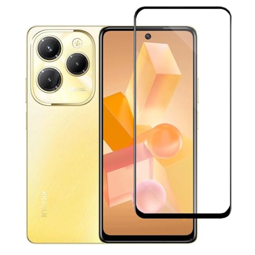 Image of DD SONMilitary-Grade Tempered Glass Screen Protector Compatible for Infinix Hot 40 Pro | with Edge to Edge Coverage and Easy Self Installation kit (Infinix Hot 40 Pro)