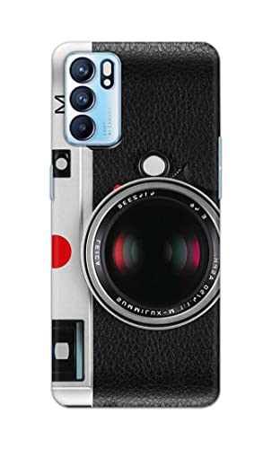 Image of Printed Hard Back Cover Case for Oppo Reno6 5G | Oppo Reno 6 5G Back Cover (Vintage Camera) -1302