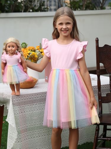Bow Dream Tutu Tulle Party Flower Girl Dress2