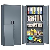 BESFUR Metal Storage Cabinet, 71' H Steel Locking...
