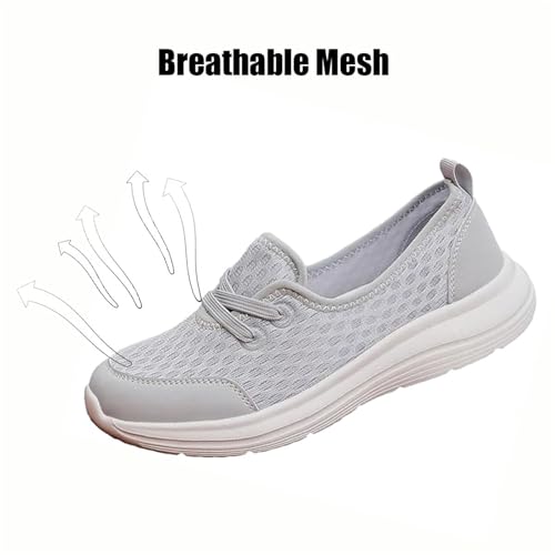 Generic Women's Soft Sole Mesh Comfort Orthopedic Shoes, Comfortable Walking Shoes Women Arch Support, Casual Slip-on Shoes, Low-top Flat Arch Support Walking Shoes4