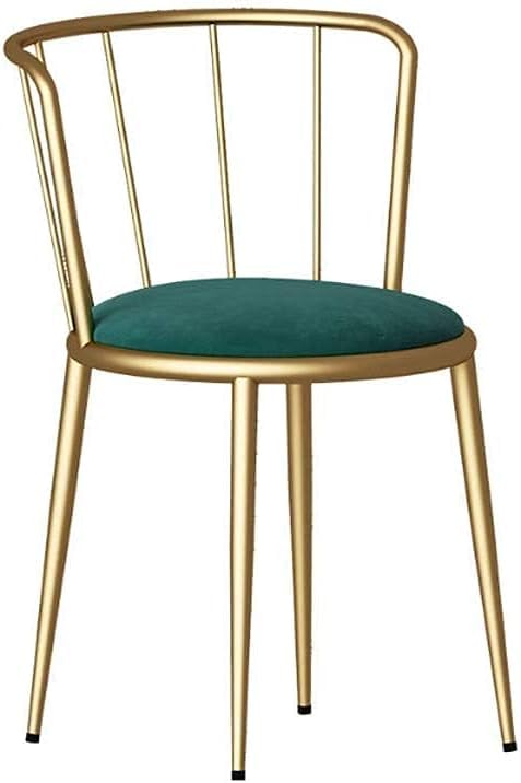 Nutech Decor Velvet Dining Chair Modern Design with Sturdy Metal Legs, Barstools, Living Room, Bedroom, Desk, Patio, and Kitchen Coffee Table Beautiful Backrest and Non-Slip Feet (Green)-image-8