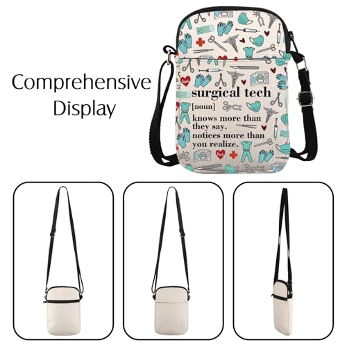 JNIAP Nurse First Assist Gift Surgical Tech Definition Crossbody Bag Surgical Tech Week Gift2