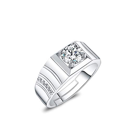 dc jewels Hot & Handsome Cubic Zircon Adjustable Rings for Men & Boys (B07HFCKSP6) Amazon Price History, Amazon Price Tracker