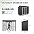 VONZOY 8x4 FT Outdoor Storage Shed,Metal Shed Garden Shed with Lockable Door for Bike, Garbage Can,Tool Shed for Patio, Backyard, Lawn(Grey)