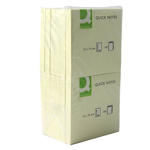 Image of PADS STICKY 12PK 75X75MM YLW KF10502 By Q CONNECT