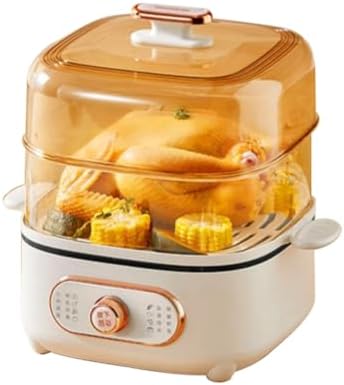 1200W 2-Tier Electric Food Steamer - 10.5L Stackable Stainless Steel Vegetable Cooking Pot for Healthy Meal Prep, Fast & Efficient Steaming, Ideal for Home Use