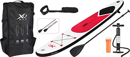 XQ Max SUP Inflatable Stand Up Paddle Board Set, red, 305x71x10cm