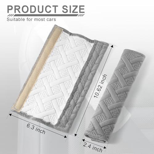 image for JUSTTOP 2-Pack Universal Car Seat Belt Pads Cover for A More Comfortab