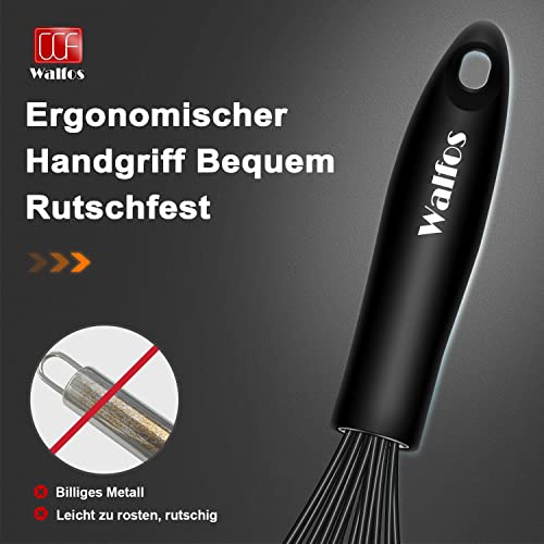 Walfos Frusta da 26,6 cm in Silicone e Acciaio Inox - Frusta per Miscelare e Mescolare - immagine 6