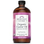 ✅ One-Ingredient Wonder: An excellent hair moisturizer and nutrient, our Organic Castor Oil is high in omegas and ricinoleic fatty acids, very beneficial to hair follicles. Use it regularly as a nourishing hair treatment for stronger, fuller-looking ...
