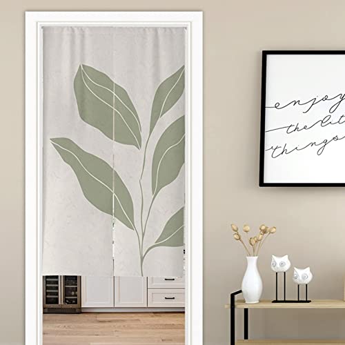 のれん おしゃれ 暖簾 間仕切り カーテン ロング丈 北欧 省エネ 1枚入 2分割れ カフェカーテン 突っ張り棒 つっぱり棒 模様替え 新生活 カーテン 遮光 春 花見 リーフ 短い のれん おしゃれ 和風 ロング 無地 カラー 玄関 80*120 キッチ