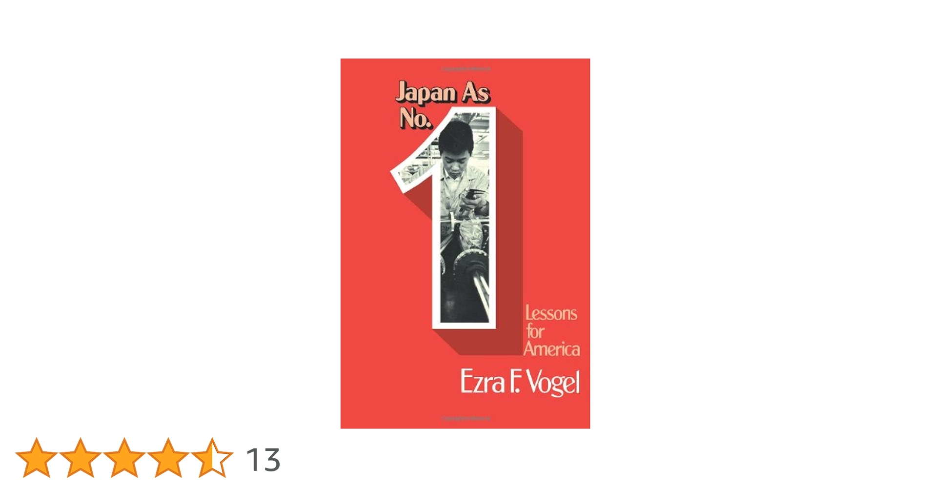 Amazon.co.jp: Japan As Number One: Lessons for America