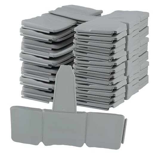 PINGEUI Grey Stone Effect Lawn Edging 7.5m, 30 Pack Garden Lawn Plant Border, Interlocking Cobblestone Edge for Flowerbeds, Patios, Driveways, Path