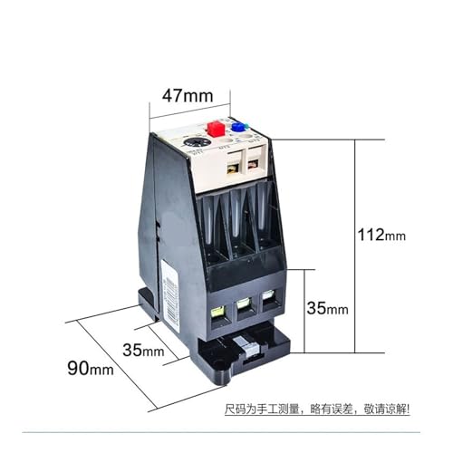 Relé térmico JRS2 NR4-63/F 50-63A para proteger motores de bombas y automatismos CJX1 380V 2